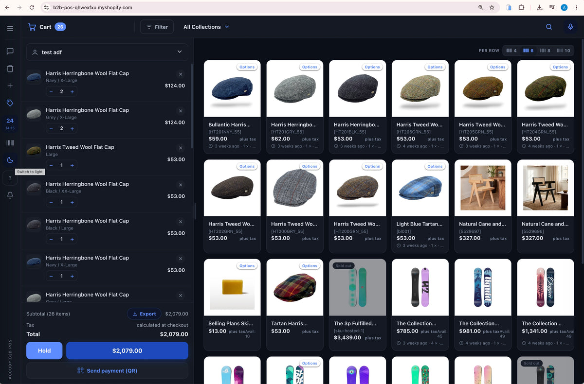 Shopify B2B Customer WebPOS
