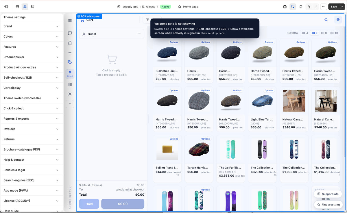 Shopify B2B Customer WebPOS